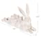 Hello Honey® 16.5" Decorative Resting Rabbit with Birds Figurine